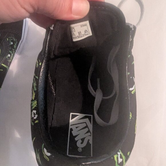 NWOB | Vans | Eyes in The Dark Old Skool | Green & Black | 12 | Glow in the Dark - Picture 8 of 8